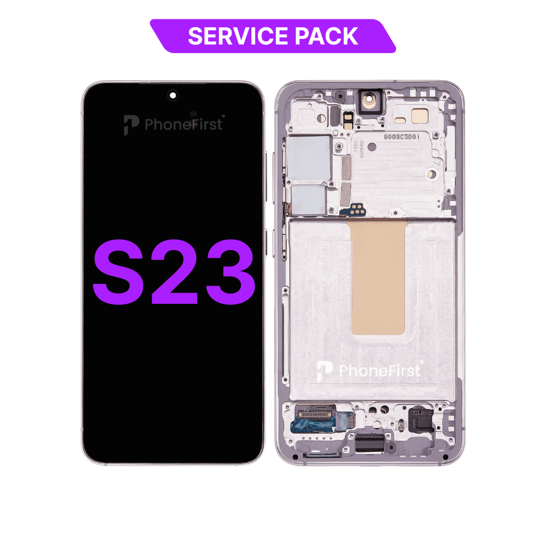 Samsung S23 S911 LCD (W/F) Service Pack Lavender / Pink