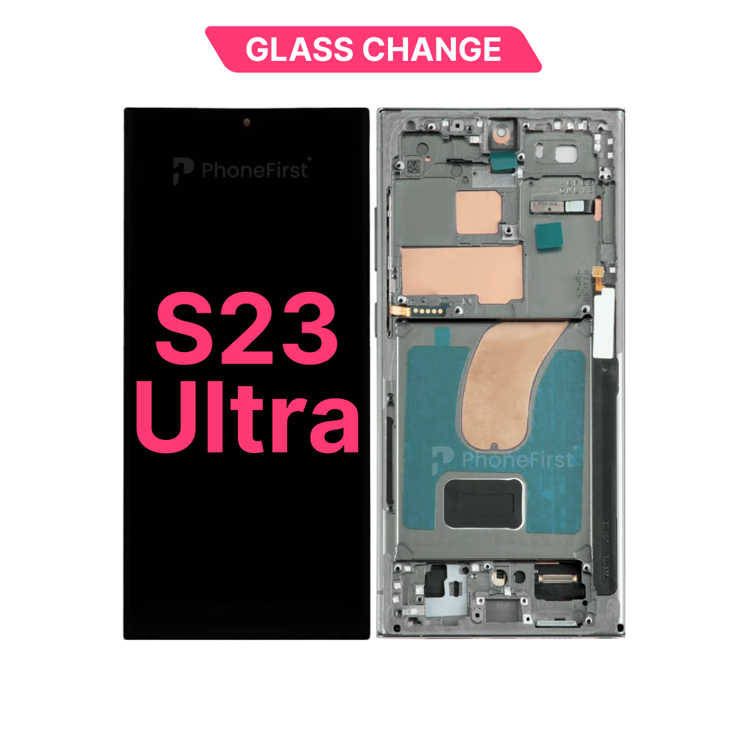 Samsung S23 Ultra S918 LCD (W/F) Glass Change Green