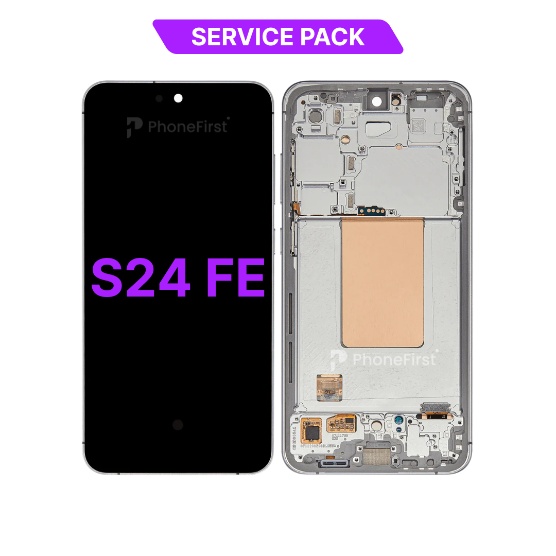 Samsung S24 FE S721 LCD (W/F) Service Pack Silver