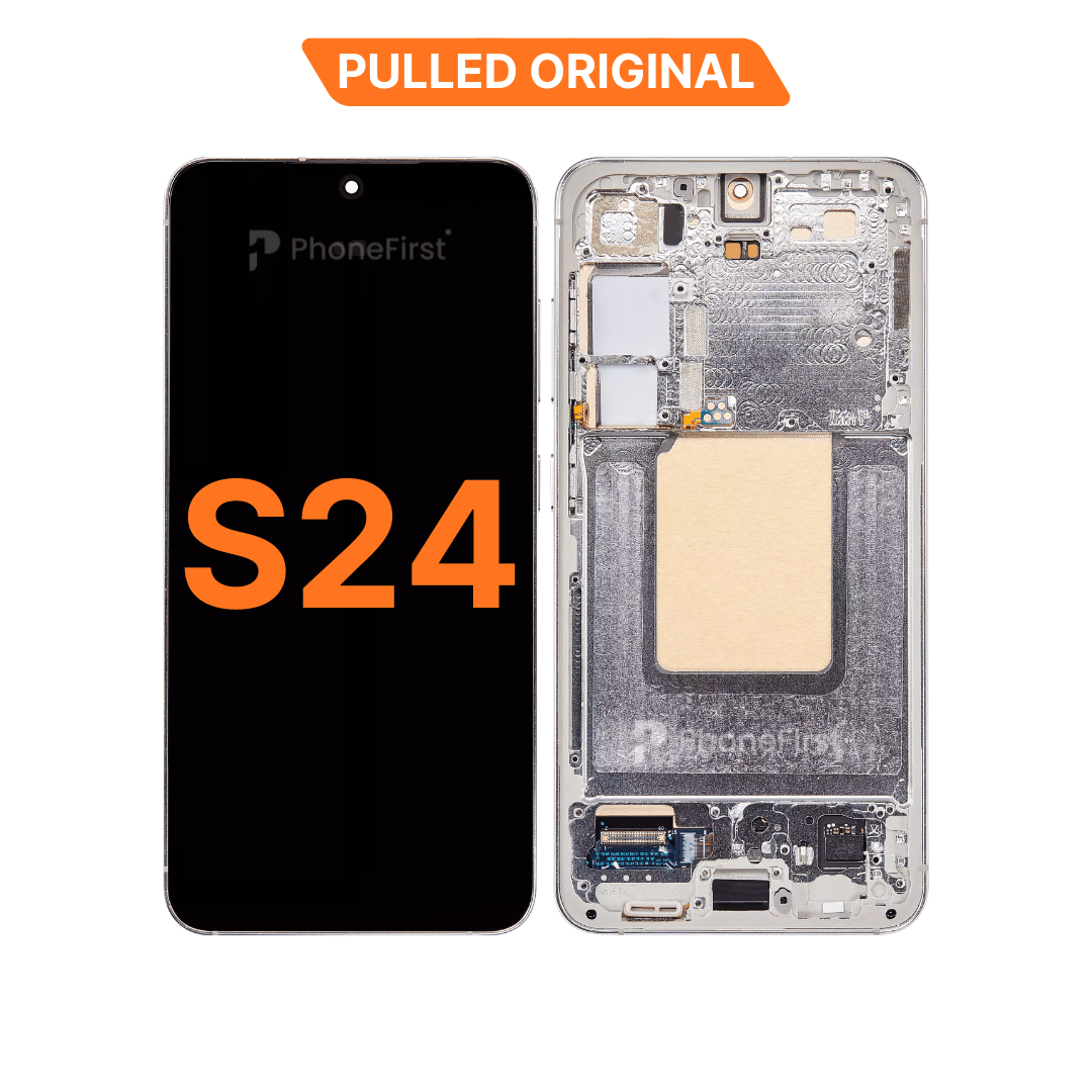 Samsung S24 S921 LCD (W/F) Pulled Original (14 Days) Gray