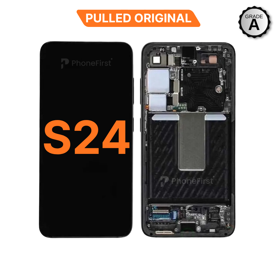 Samsung S24 S921 LCD (W/F) Pulled Original Grade A Black