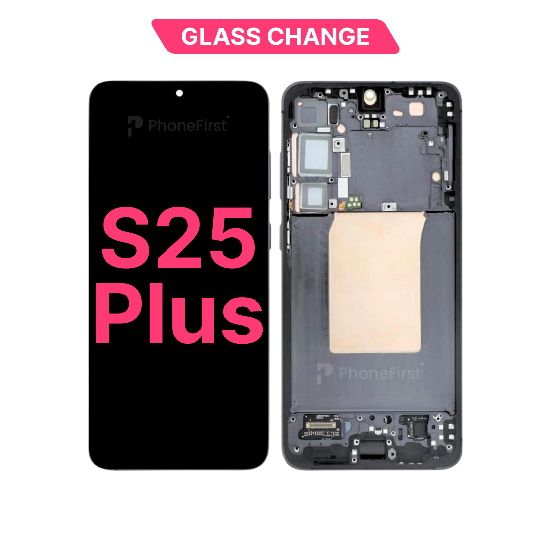 Samsung S25 Plus S936 LCD (W/F) Glass Change Black