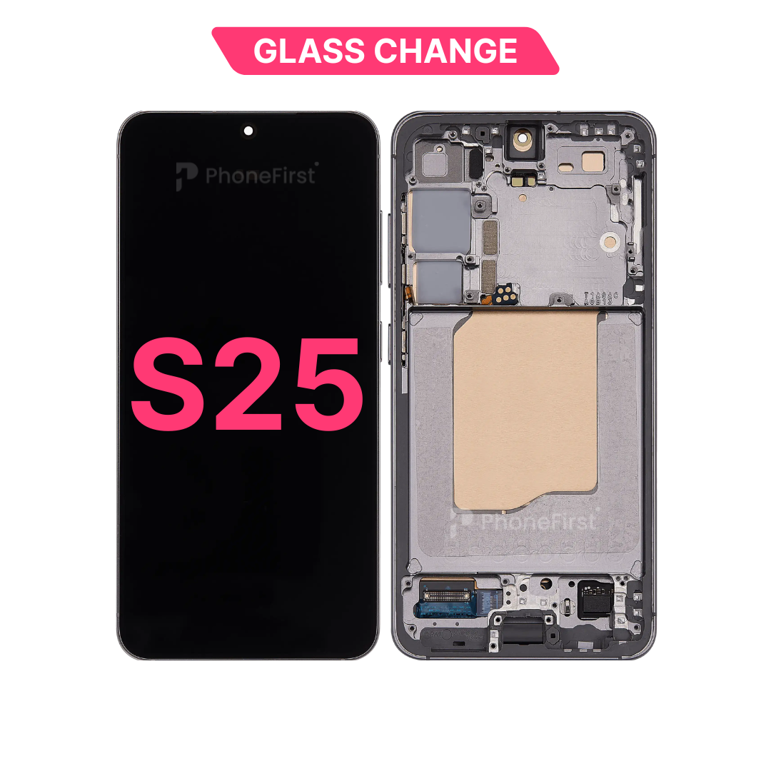 Samsung S25 S931 LCD (W/F) Glass Change Black