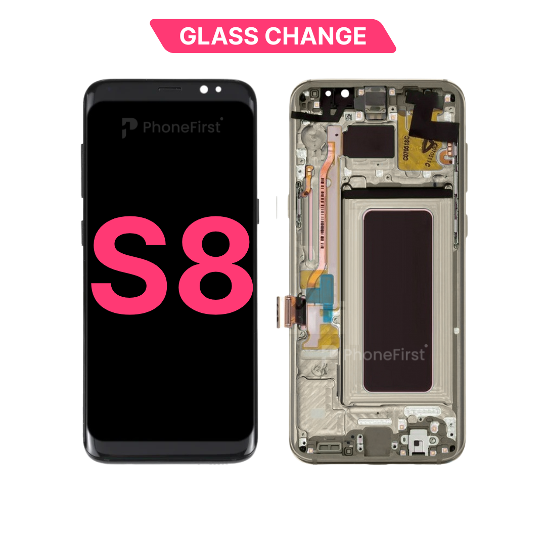 Samsung S8 G950 LCD (W/F) Glass Change Orchid Grey
