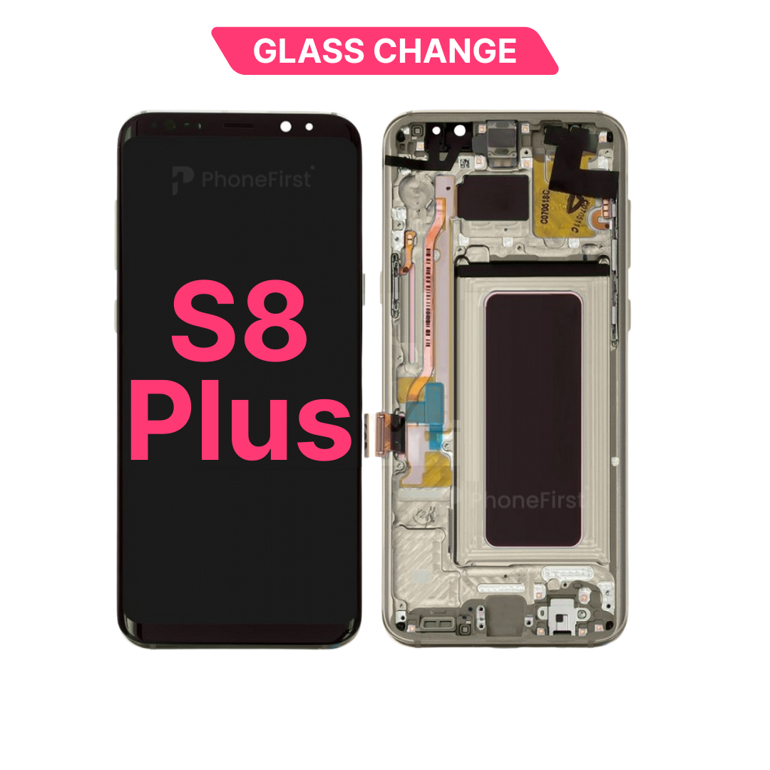 Samsung S8 Plus G955 LCD (W/F) Glass Change Orchid Grey