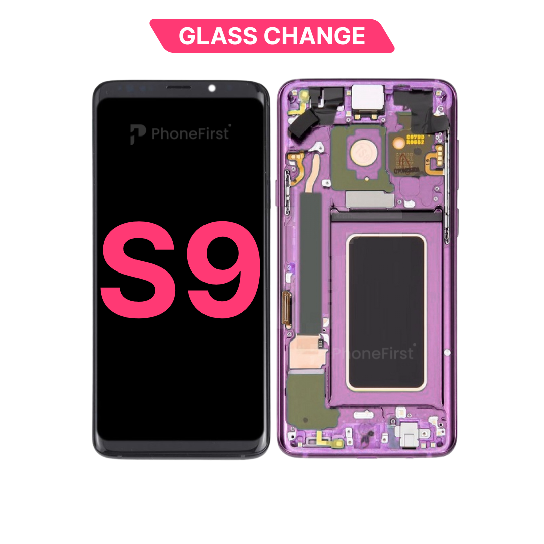 Samsung S9 G960 LCD (W/F) Glass Change Purple