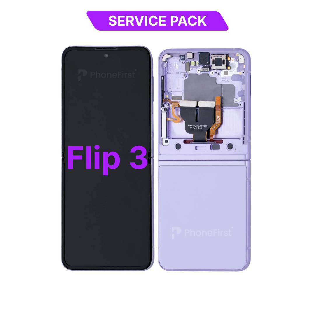 Samsung Z Flip 3 F711 LCD (W/F) Service Pack Inner Screen Lavender