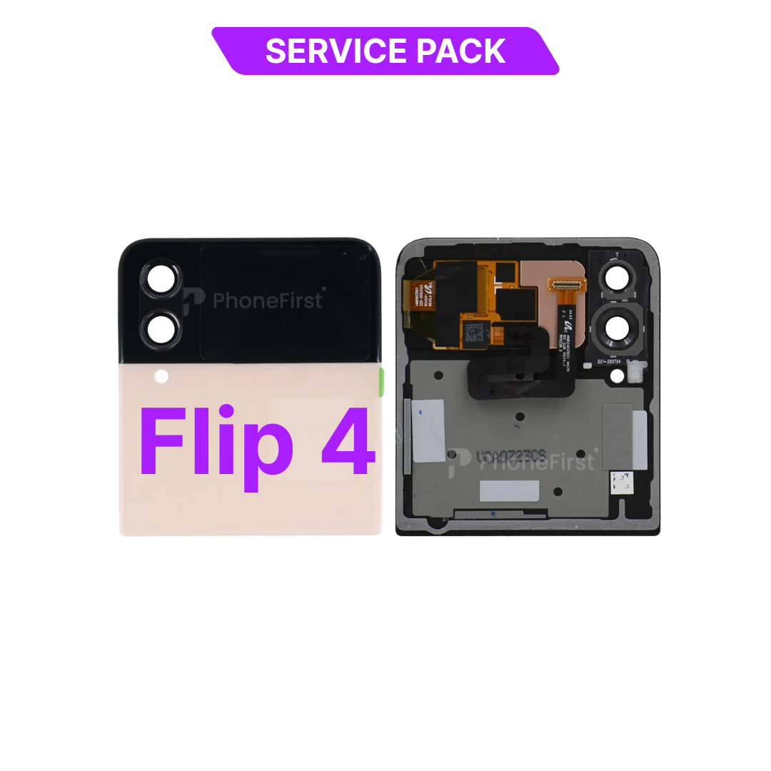 Samsung Z Flip 4 F721 LCD (N/F) Service Pack Outer Pink Gold