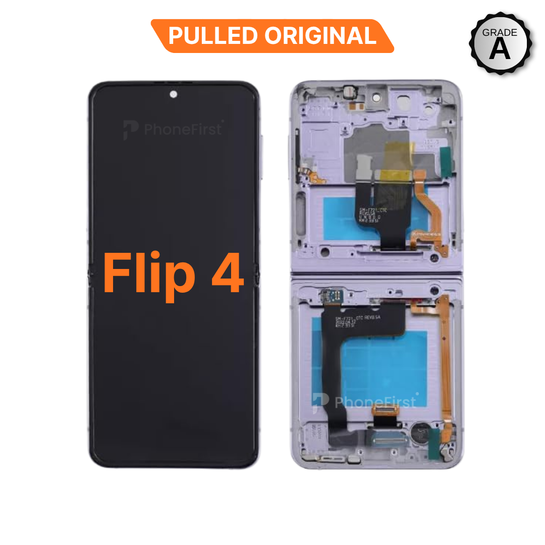 Samsung Z Flip4 F721 LCD (W/F) Pulled Original Grade A Inner Lavender