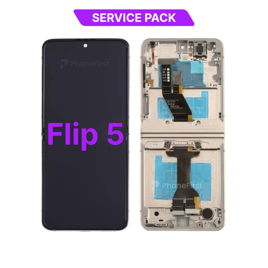 Samsung Z Flip 5 F731 LCD (W/F) Service Pack Inner Screen Cream