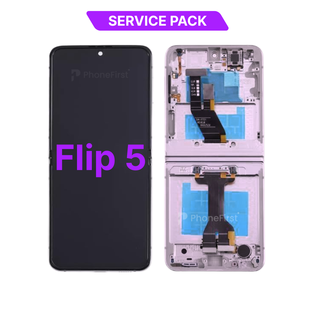 Samsung Z Flip 5 F731 LCD (W/F) Service Pack Inner Screen Lavender