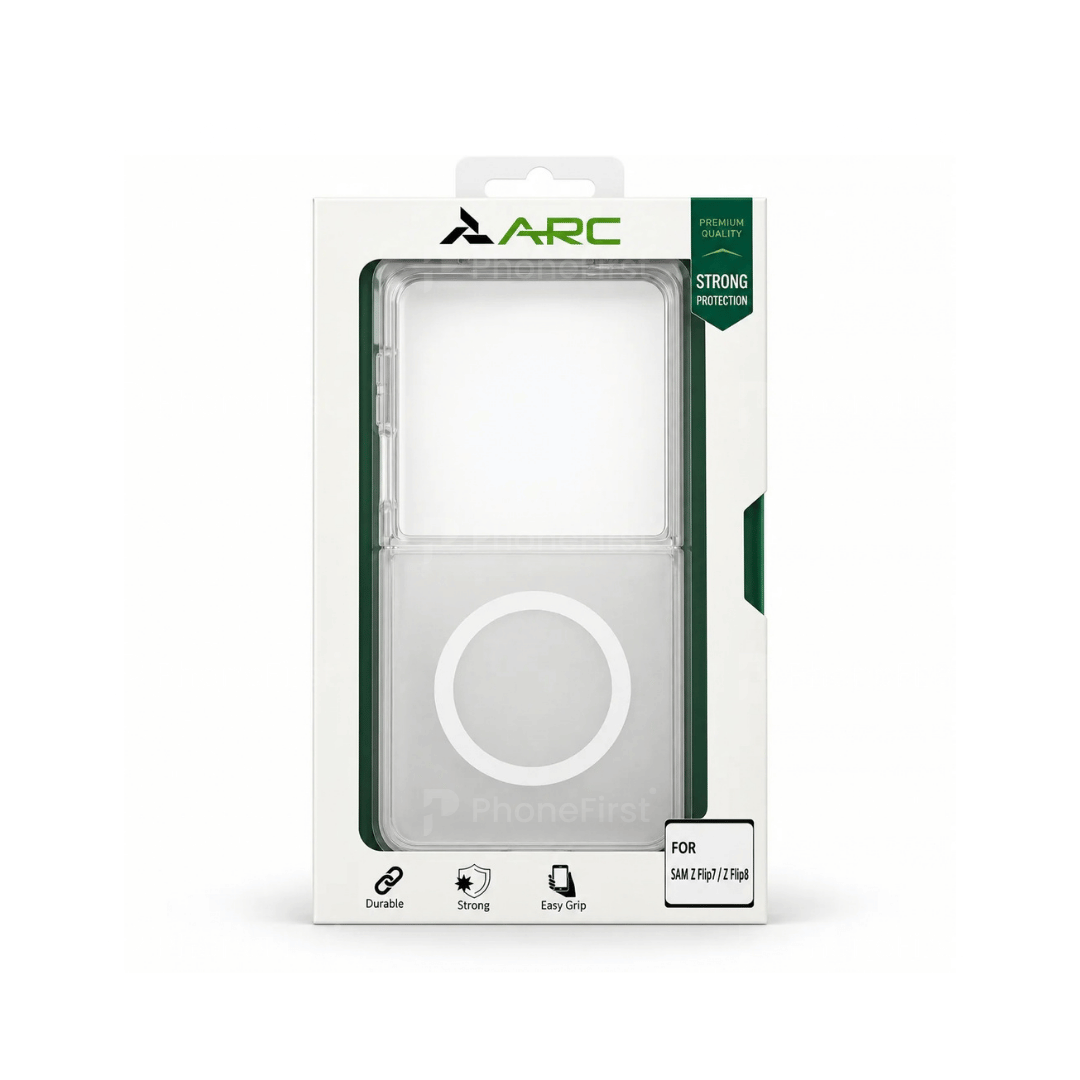 Samsung Z Flip7 / Z Flip8 Frosty Magsafe Case Clear White
