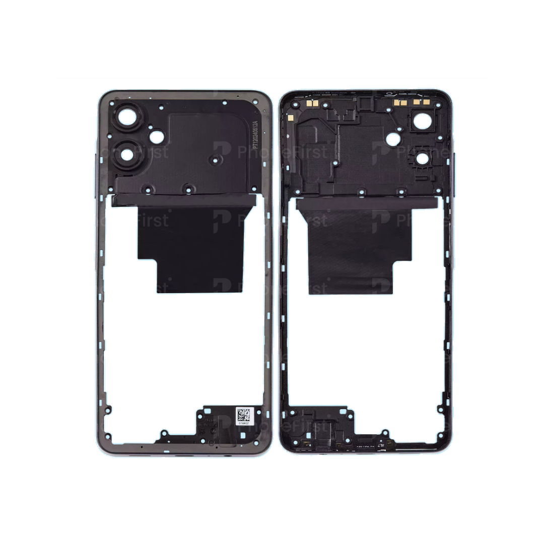 Samsung A06 A065 - Middle Frame Housing With Buttons Blue