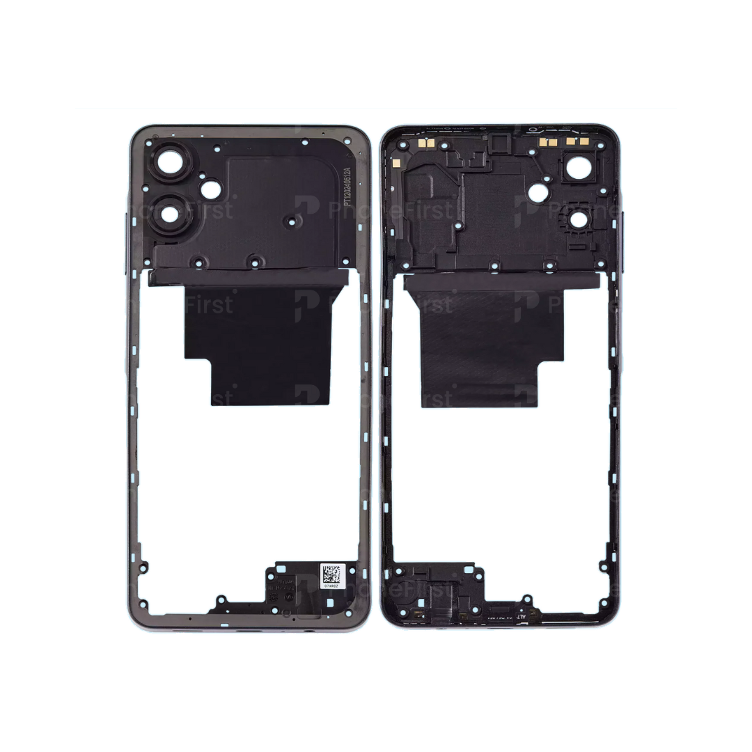 Samsung A06 A065 - Middle Frame Housing With Buttons Blue