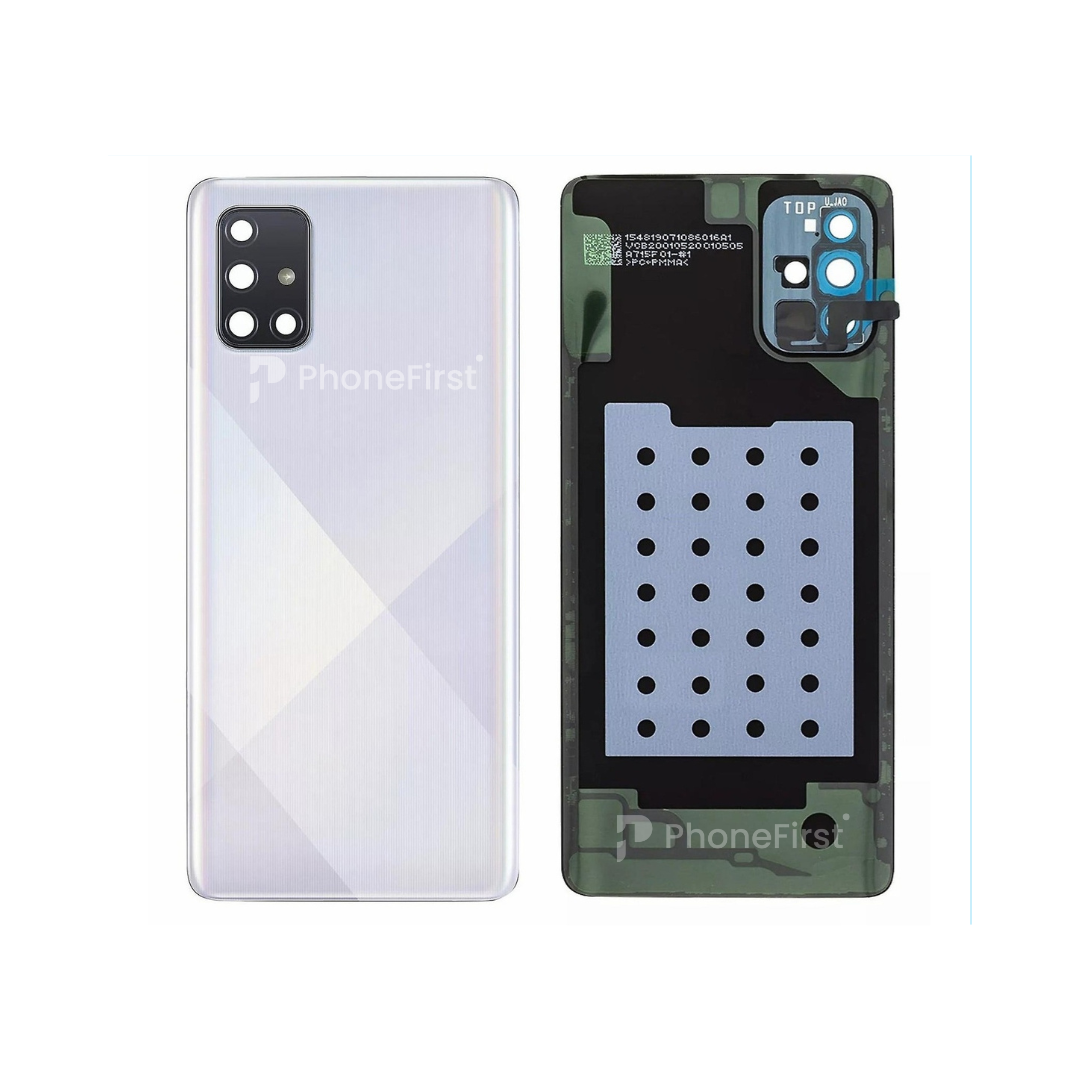 Samsung A71 A715 - Battery Back With Lens Prism Crush Silver