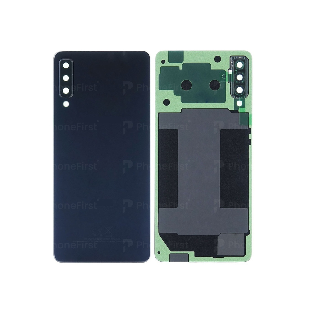 Samsung A7 2018 A750 - Battery Back With Lens Black