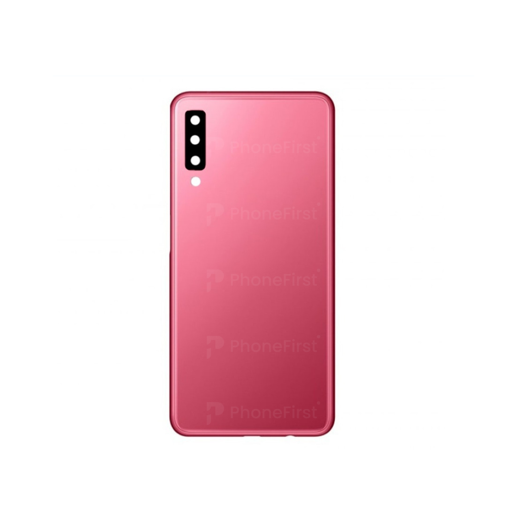 Samsung A7 2018 A750 - Battery Back With Lens Pink