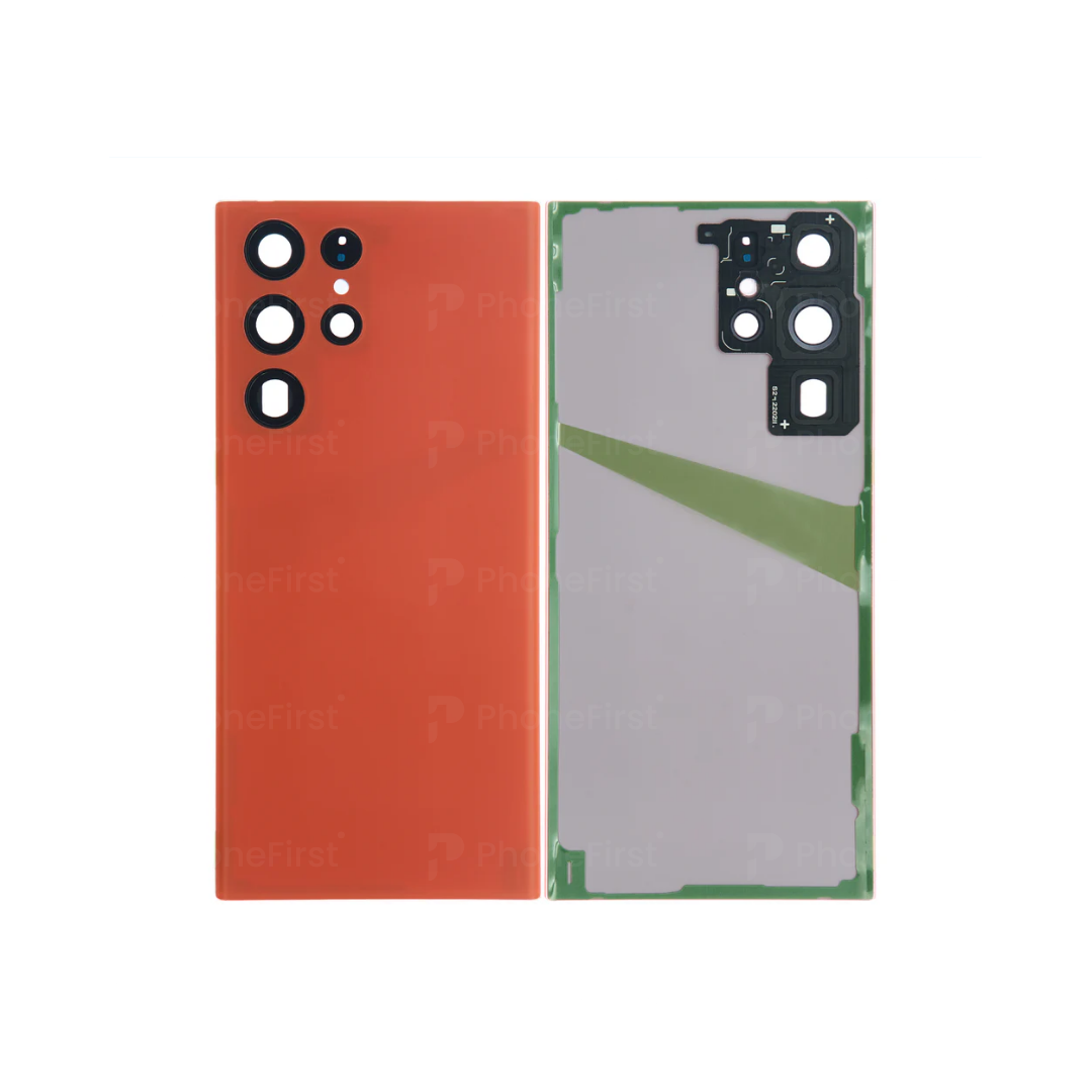 Samsung S22 Ultra S908 - Battery Back With Lens Red