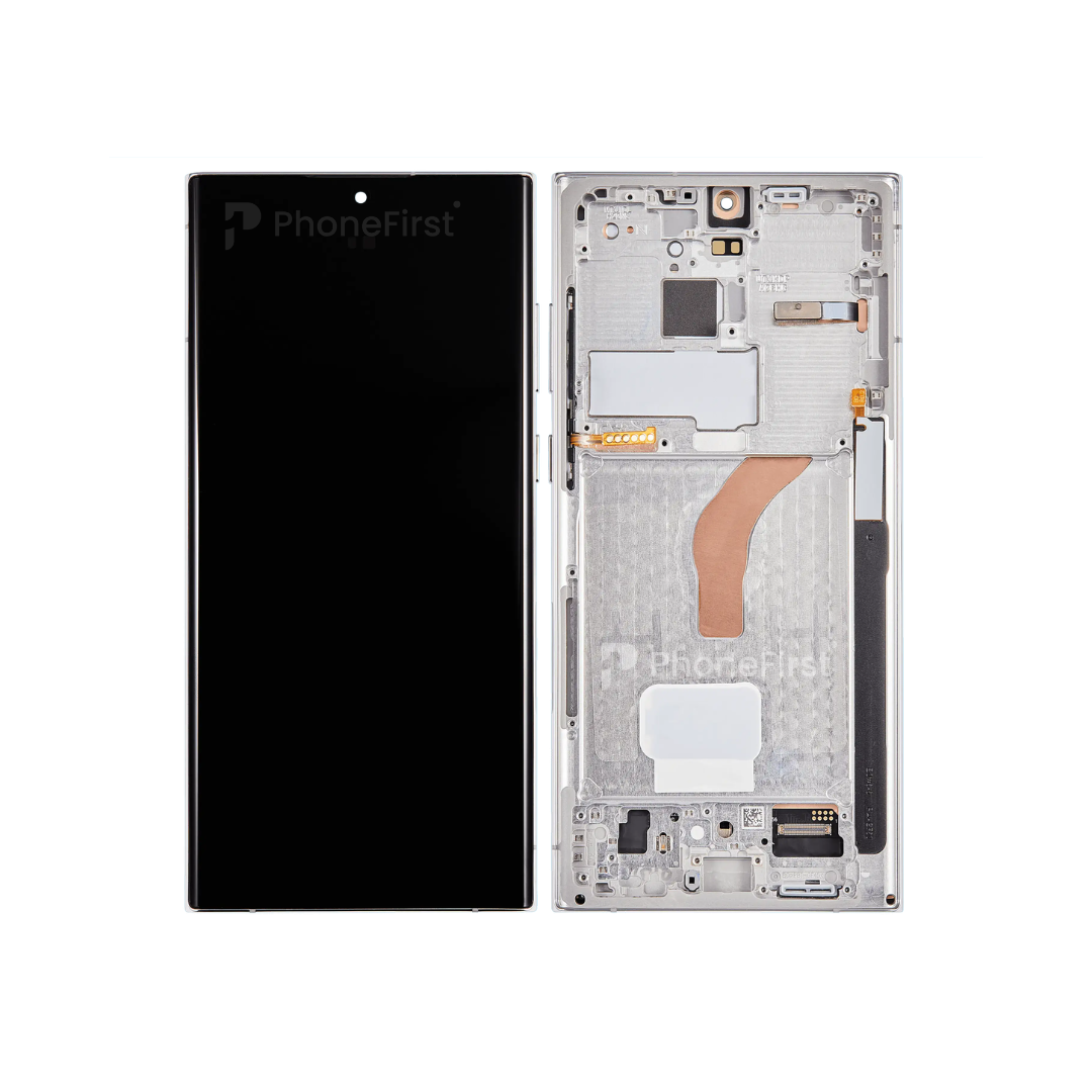 Samsung S22 Ultra S908 LCD (W/F) Pulled Original (14 Days) White