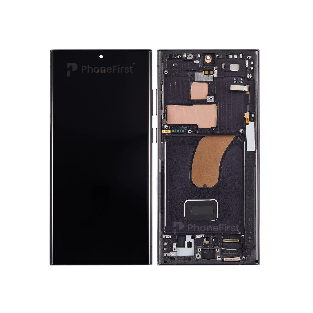 Samsung S23 Ultra S918 LCD (W/F) Soft OLED 1:1 OEM Fit Black