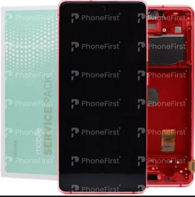 Samsung S20 FE G781 LCD (W/F) Service Pack Red