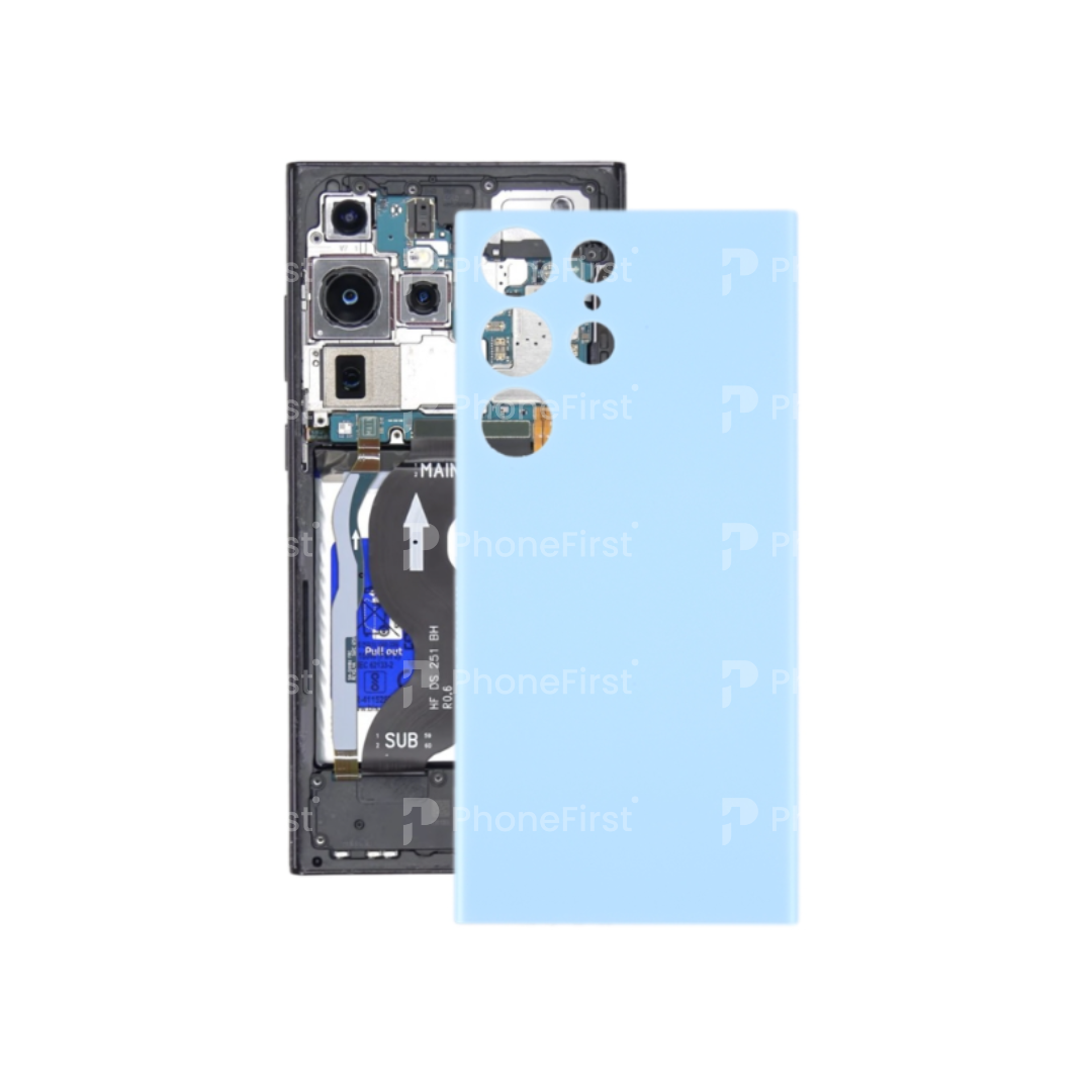 Samsung S23 Ultra S918 - Battery Back With Lens Sky Blue