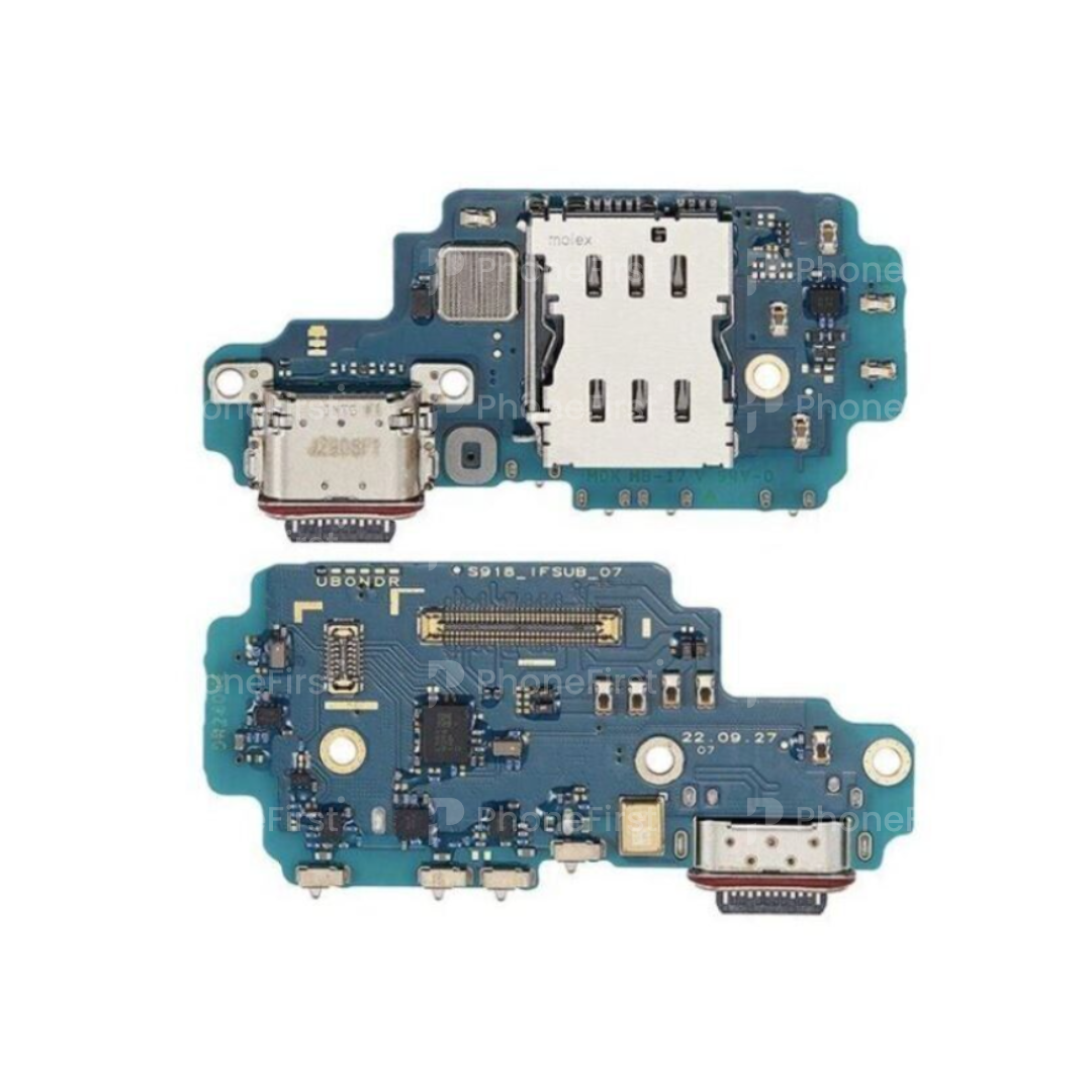 Samsung S23 Ultra S918 - Charging Board With Sim Reader Original