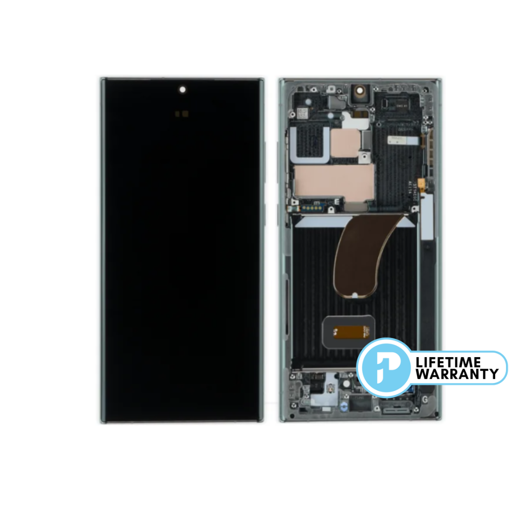 Samsung S23 Ultra S918 LCD (W/F) Glass Change Green