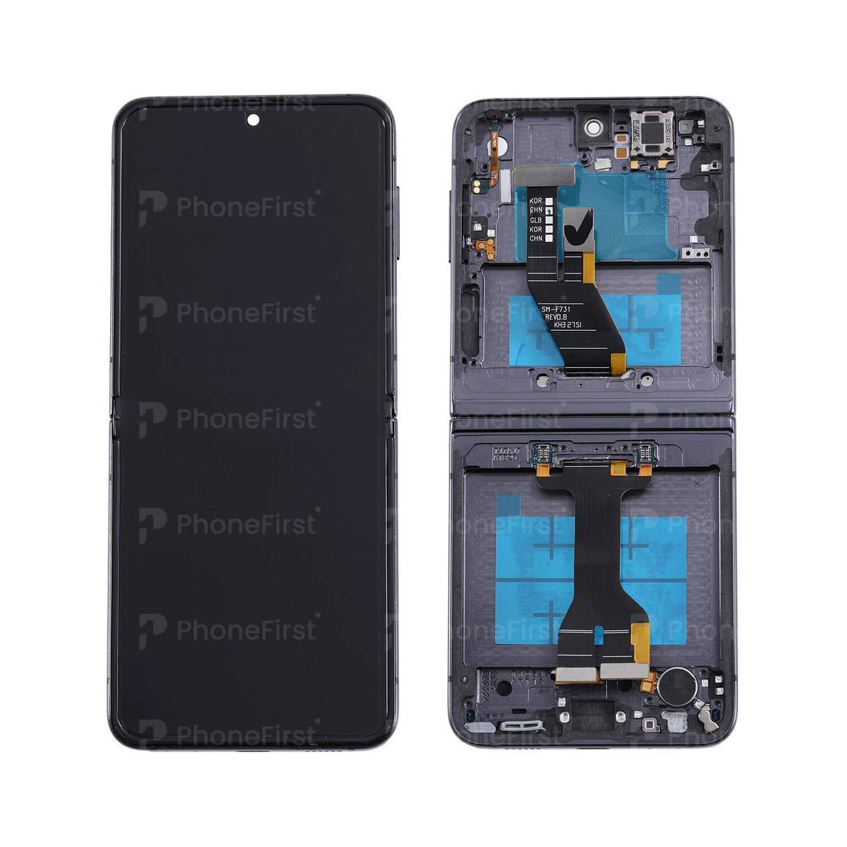 Samsung Z Flip 5 F731 LCD (W/F) Service Pack Inner Screen Blue