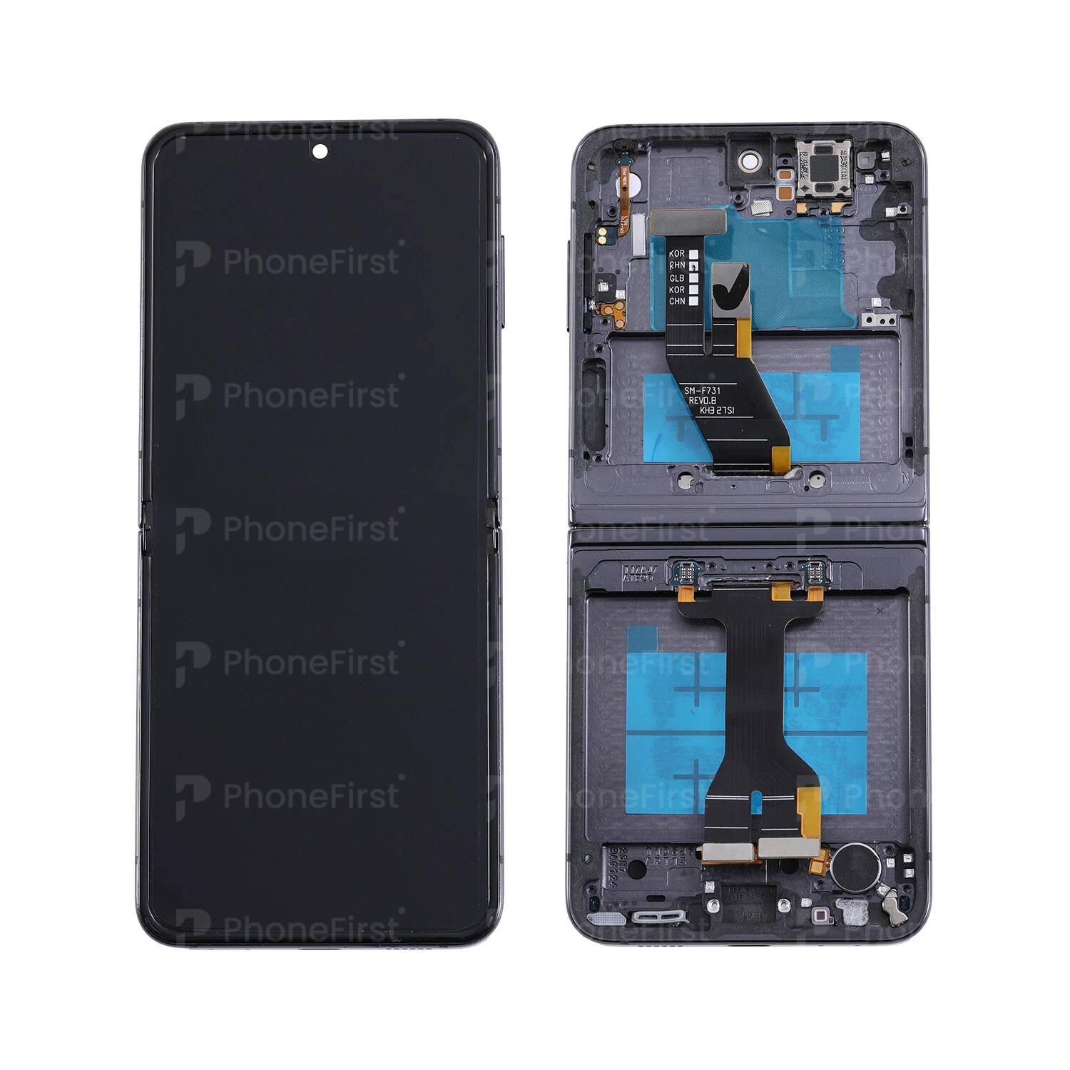 Samsung Z Flip 5 F731 LCD (W/F) Service Pack Inner Screen Blue