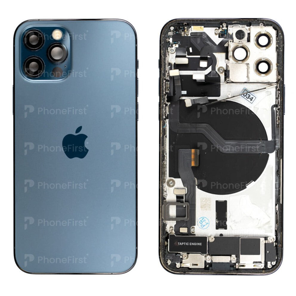 Apple iPhone 12 Pro (6.1) Housing with Parts 100 % Original Grade B Pacific Blue