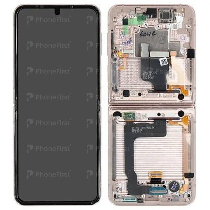 Samsung Z Flip 4 F721 LCD (W/F) Service Pack Inner Pink Gold