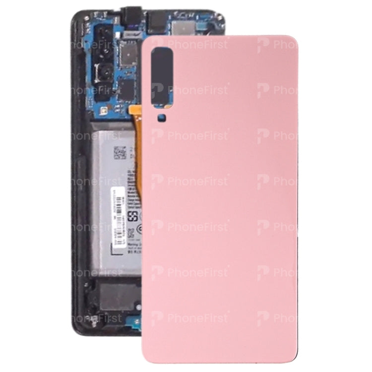 Samsung A7 2018 A750 - Battery Back With Lens Pink