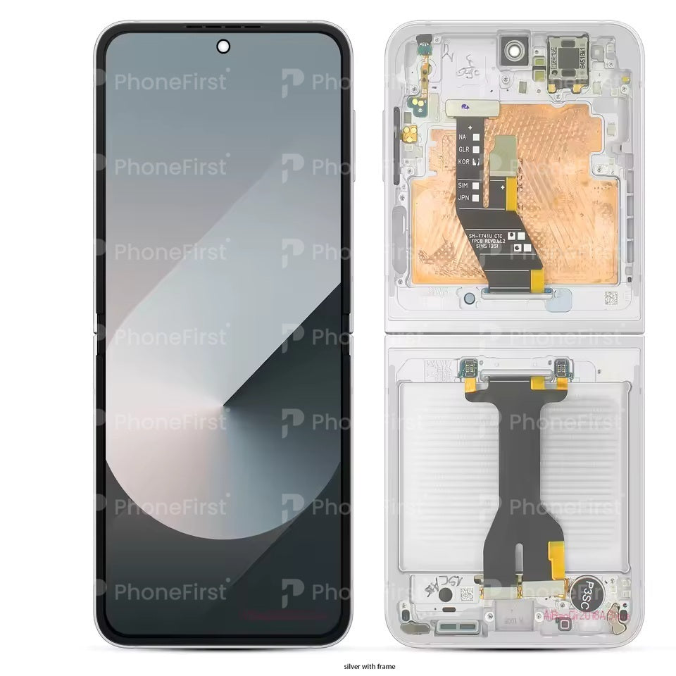 Samsung Z Flip 6 F741 LCD (W/F) Service Pack Inner Screen Silver