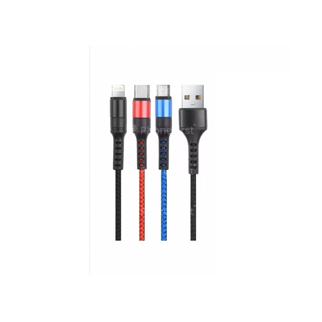 NCC USB-A to 3 in 1 Cable 60W