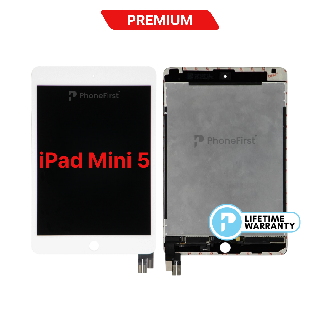 Apple iPad Mini 5 LCD Assembly Premium (With Sleep Sensor) White