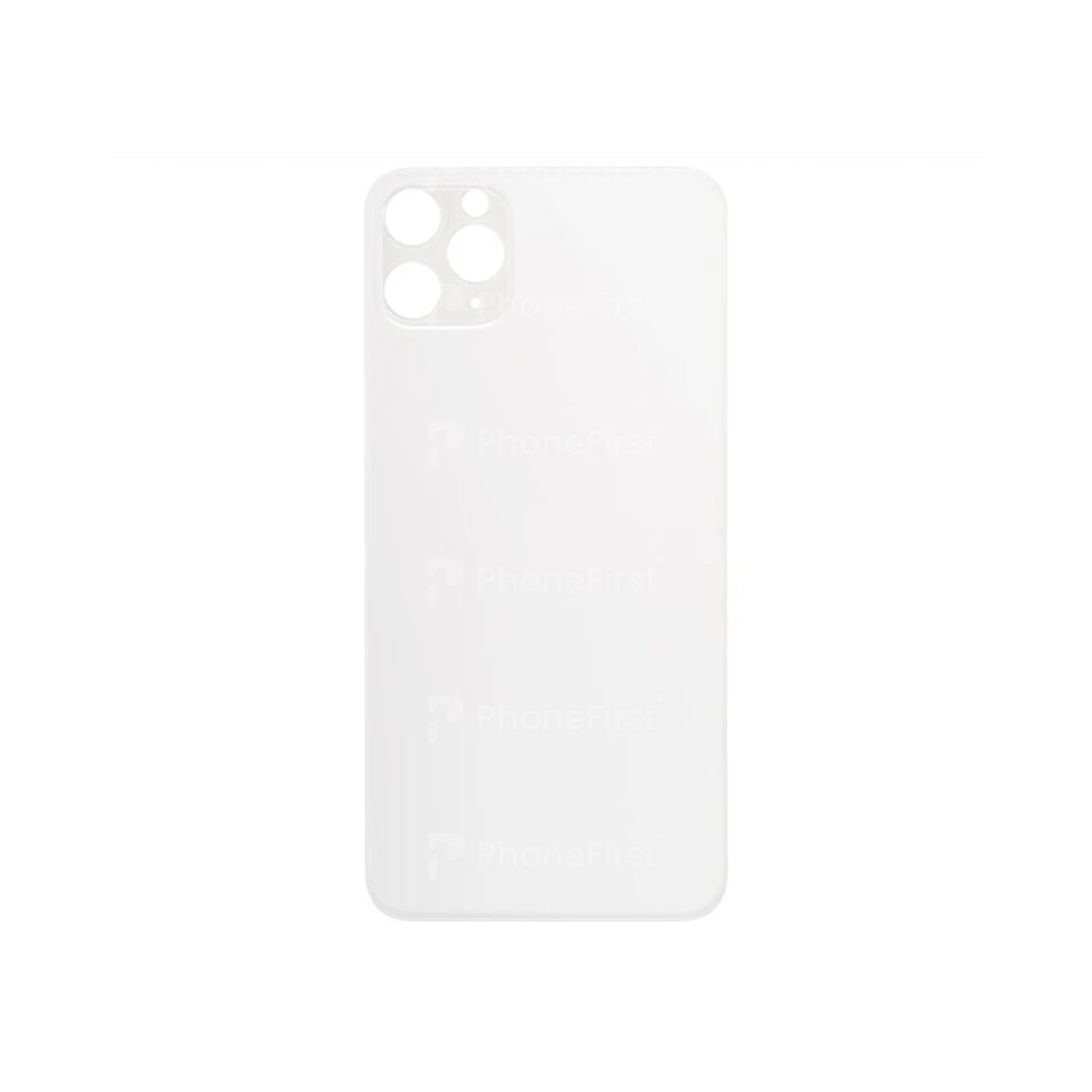 Apple iPhone 11 Pro Max - Nparts Advance Battery Back Big Hole Silver