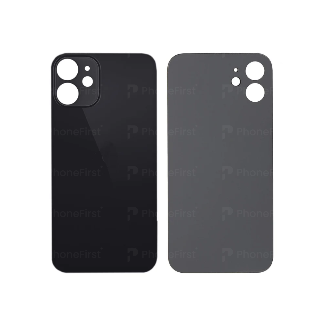 Apple iPhone 12 (6.1) - Battery Back Big Hole Black