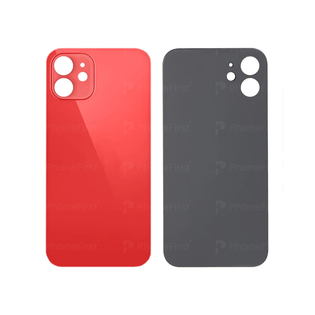 Apple iPhone 12 mini (5.4) - Battery Back Big Hole Red