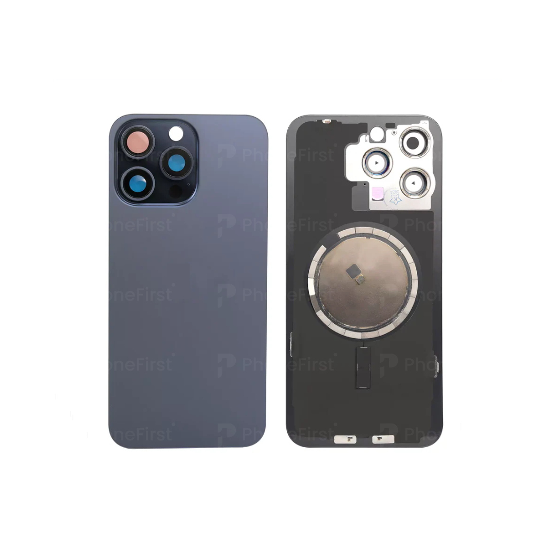 Apple iPhone 15 Pro Max - Battery Back With Magnet Blue Titanium