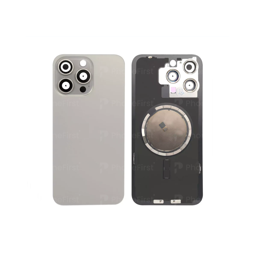 Apple iPhone 15 Pro Max - Battery Back With Magnet Natural Titanium