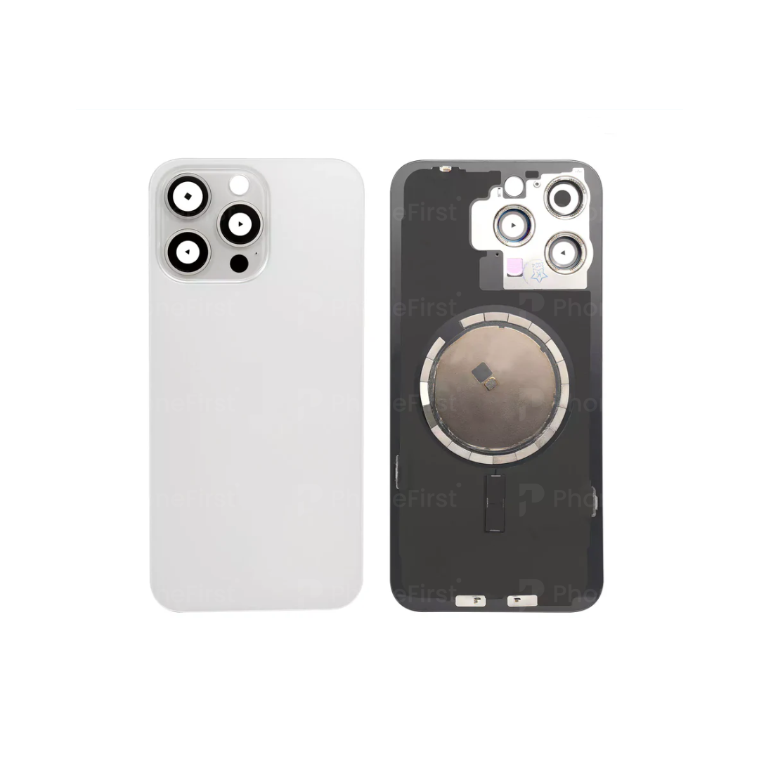Apple iPhone 15 Pro Max - Battery Back With Magnet White Titanium