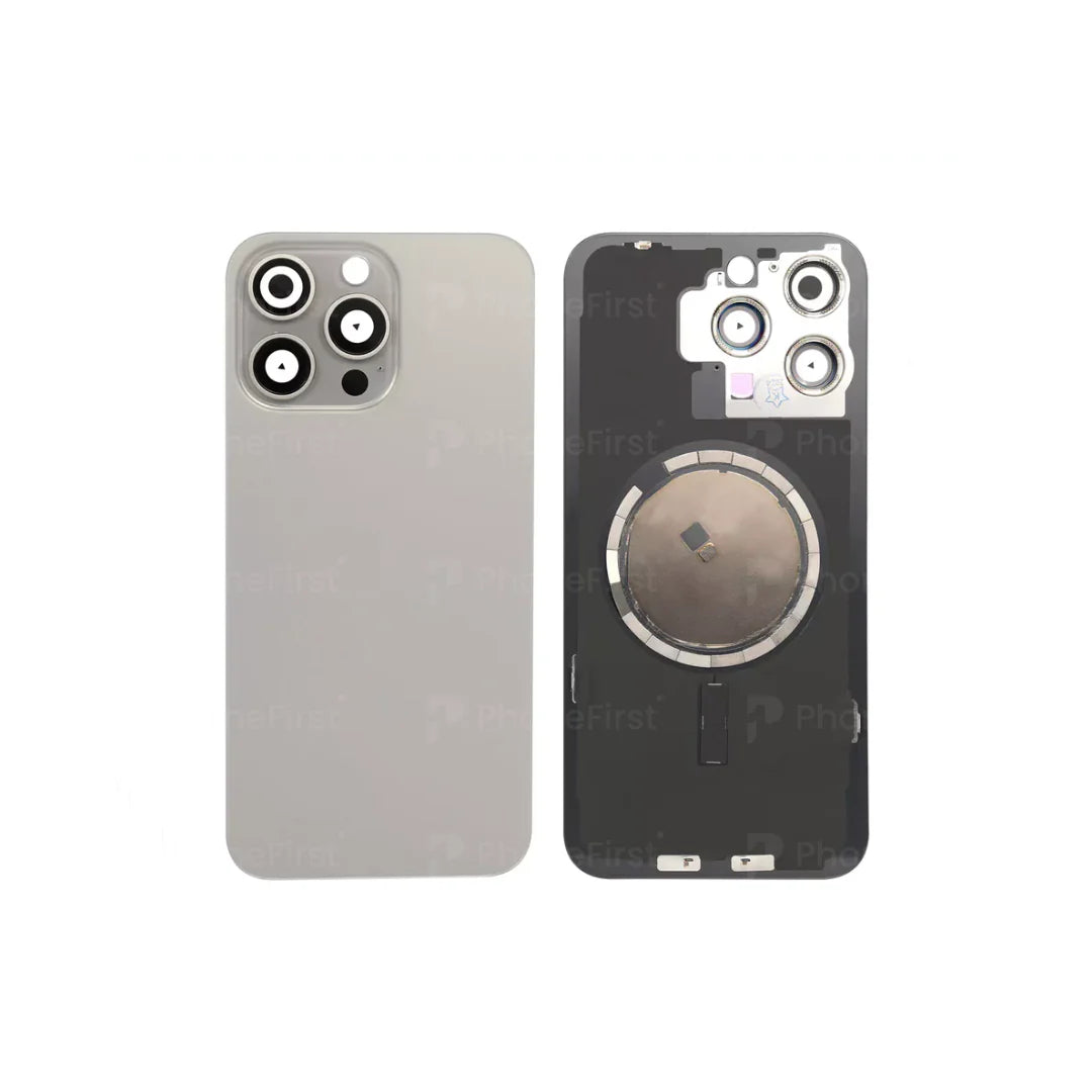 Apple iPhone 15 Pro Max - Pulled Original Battery Back With Magnet Natural Titanium