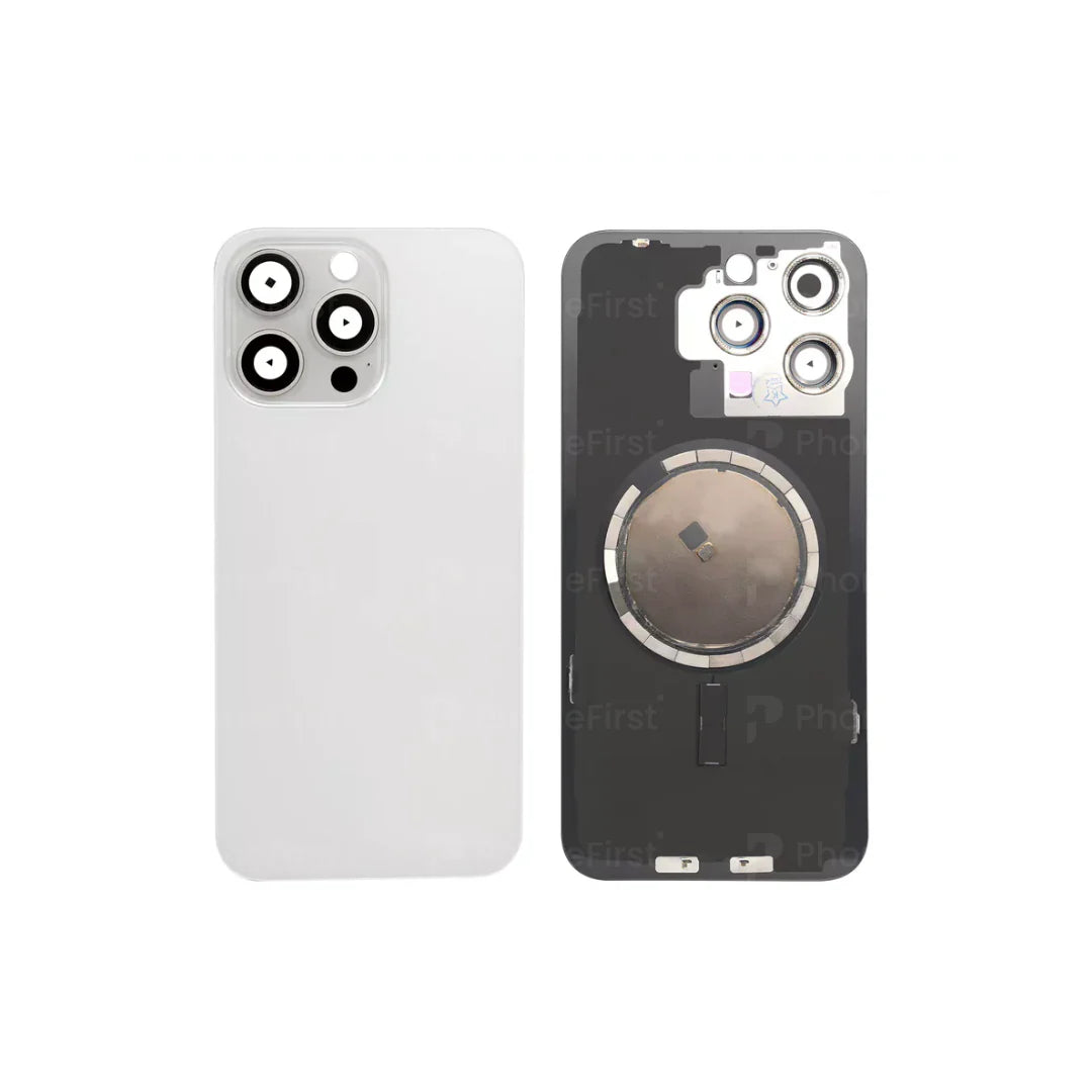 Apple iPhone 15 Pro Max - Pulled Original Battery Back With Magnet White Titanium