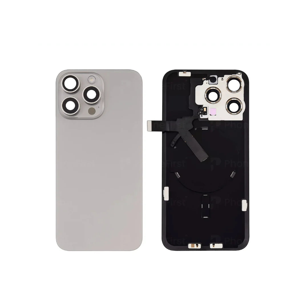 Apple iPhone 15 Pro Max - Pulled Original Battery Back With Wireless Coil Natural Titanium