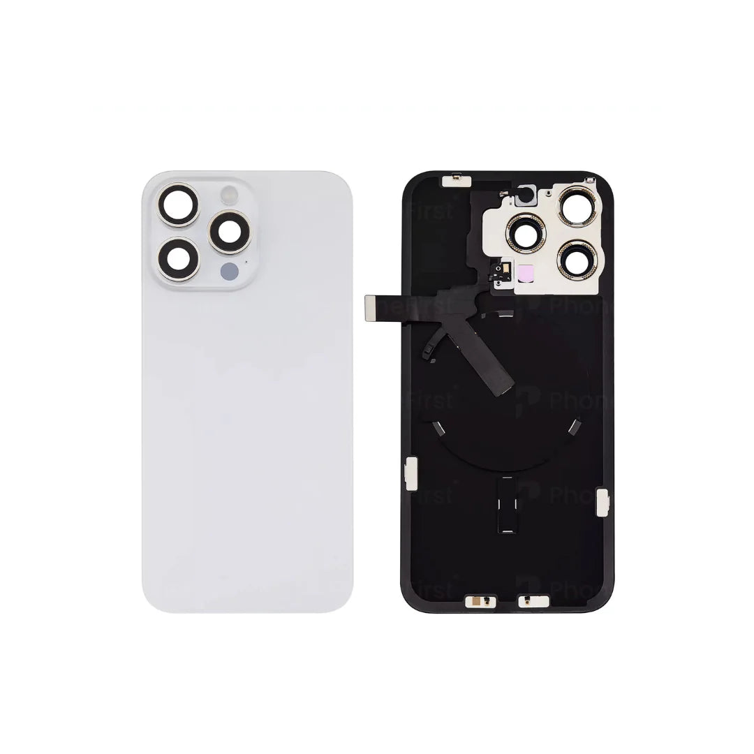 Apple iPhone 15 Pro Max - Pulled Original Battery Back With Wireless Coil White Titanium