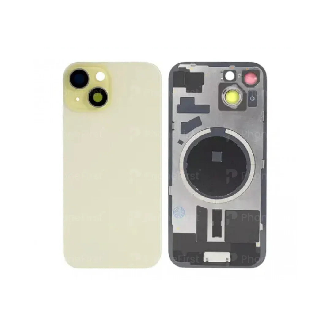 Apple iPhone 15 - Pulled Original Battery Back With Magnet Yellow