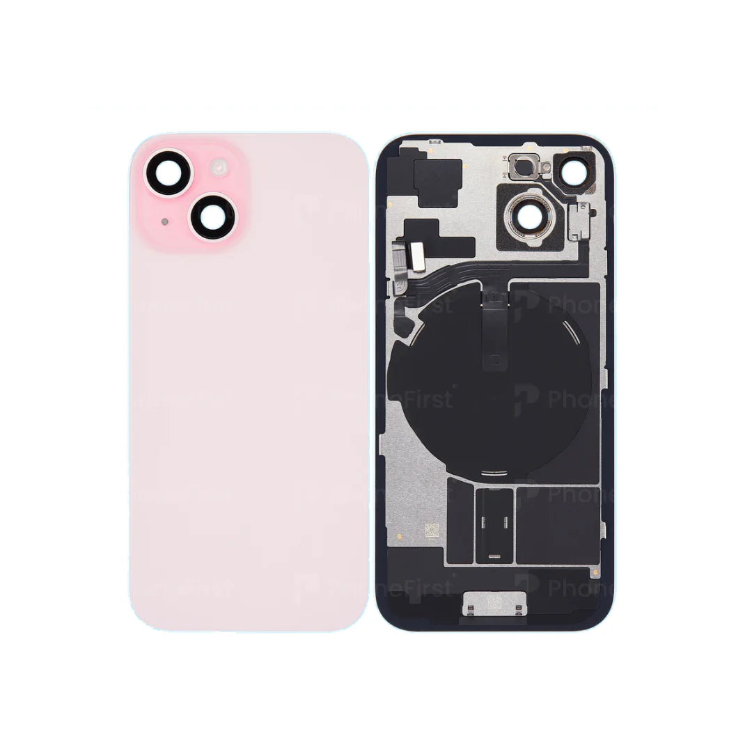 Apple iPhone 15 - Pulled Original Battery Back With Wireless Coil Pink