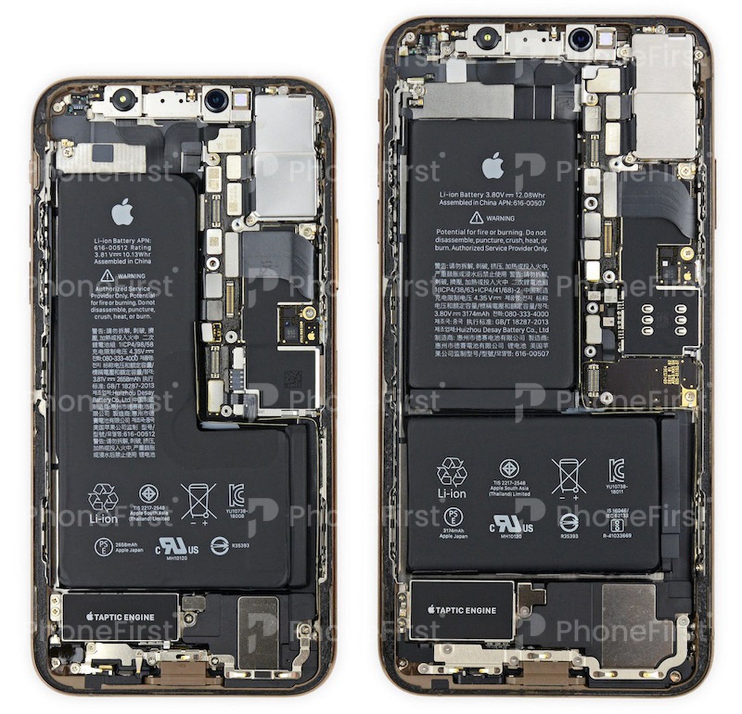 Apple iPhone XS Housing with Parts 100 % Original Grade B Black