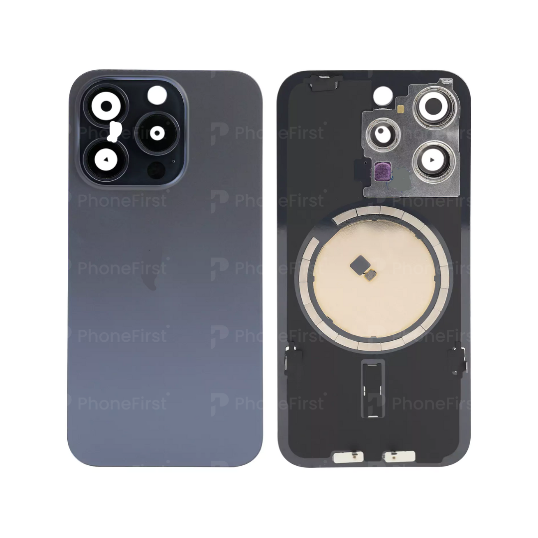 Apple iPhone 15 Pro Max - Battery Back With Magnet Blue Titanium